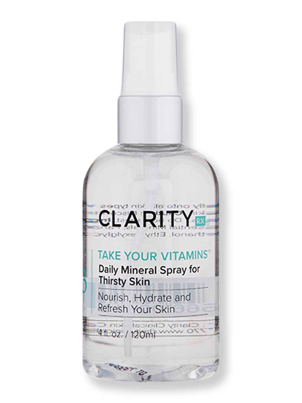 ClarityRx ClarityRx Take Your Vitamins Daily Mineral Spray For Thirsty Skin 4 oz Skin Care Treatments 