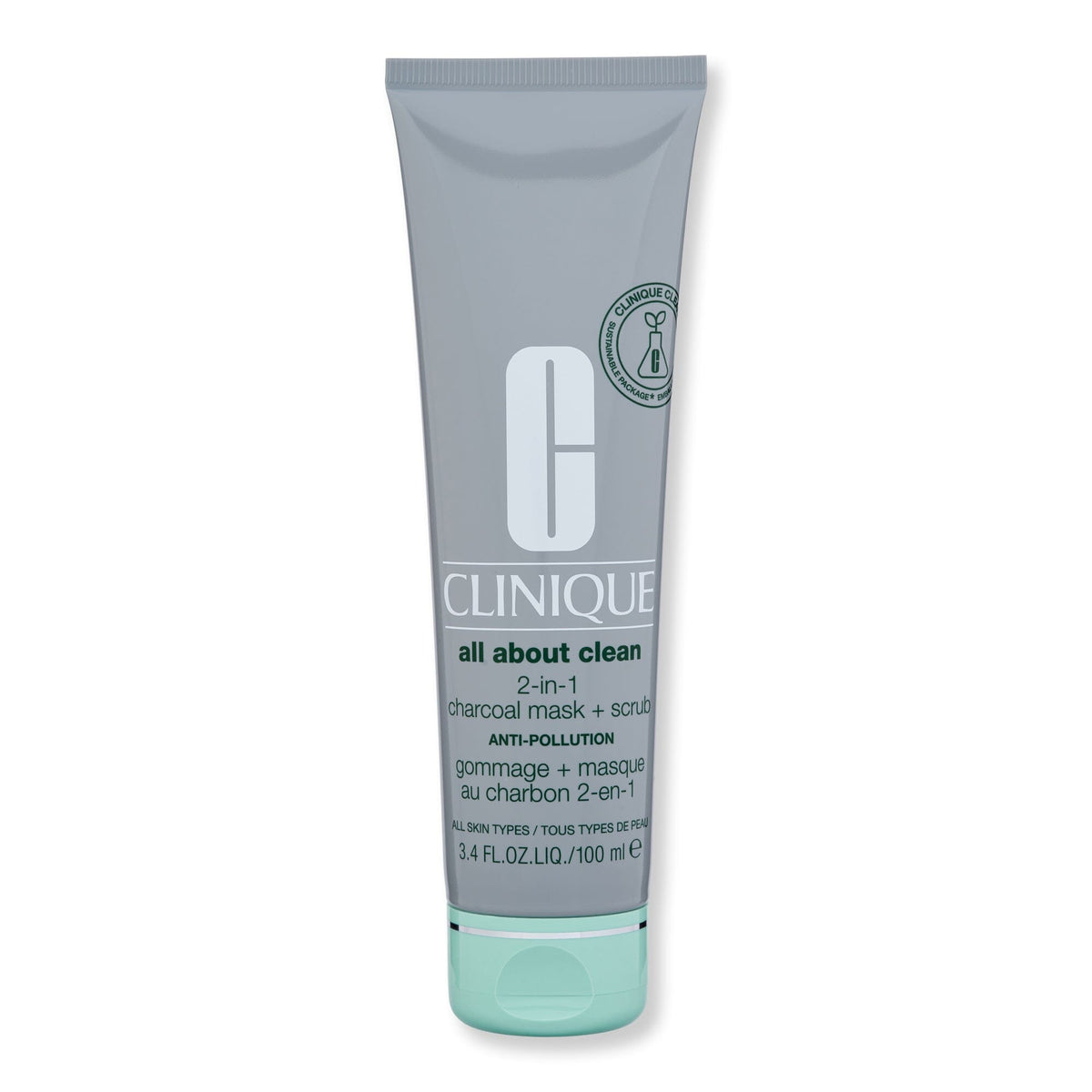 Clinique Clinique All About Clean 2-in-1 Charcoal Mask + Scrub Face Masks 100 ml 