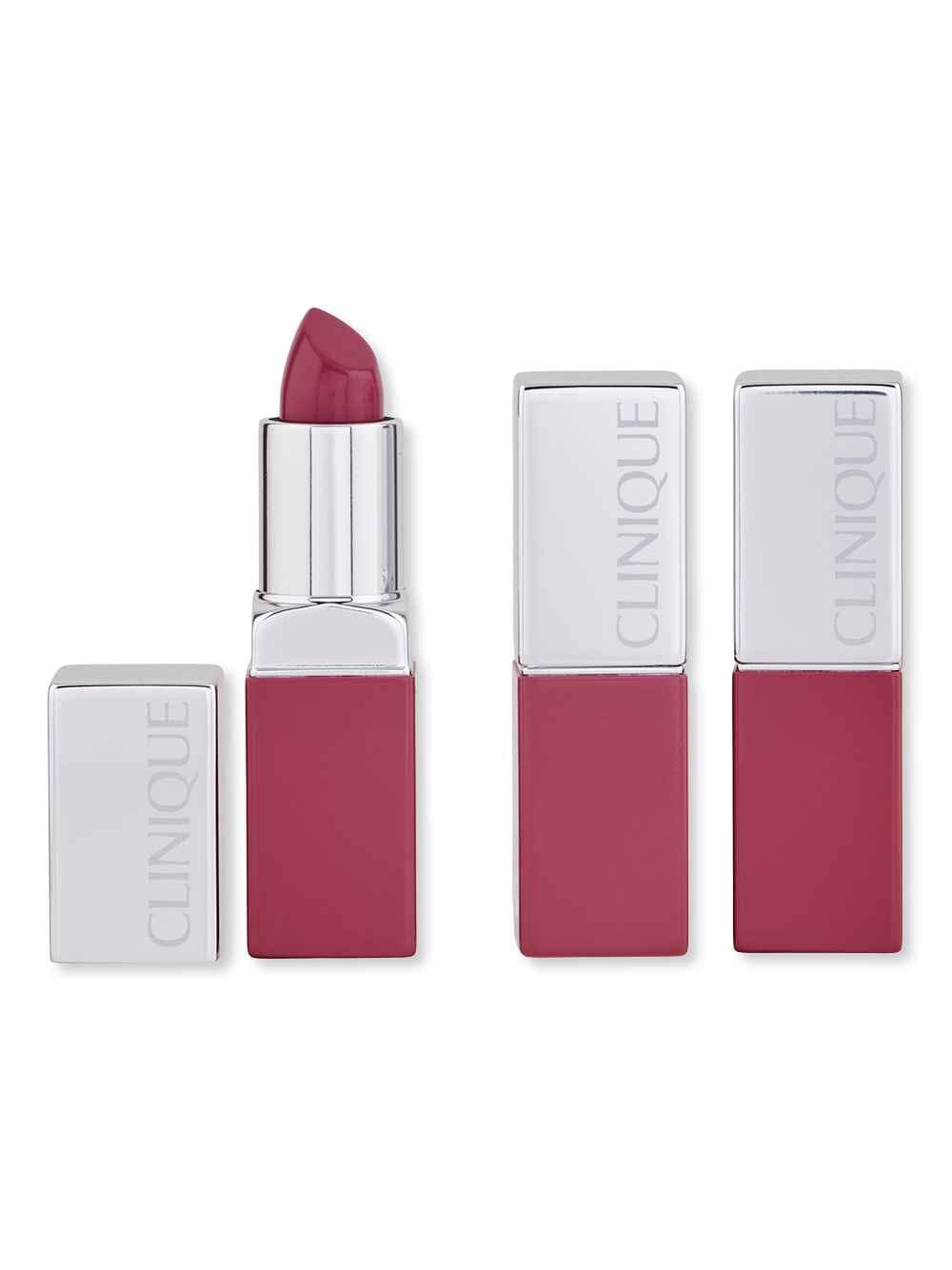 Clinique Clinique Pop Lip Colour + Primer Plum Pop 3 Ct 3.8 g Lipstick, Lip Gloss, & Lip Liners 
