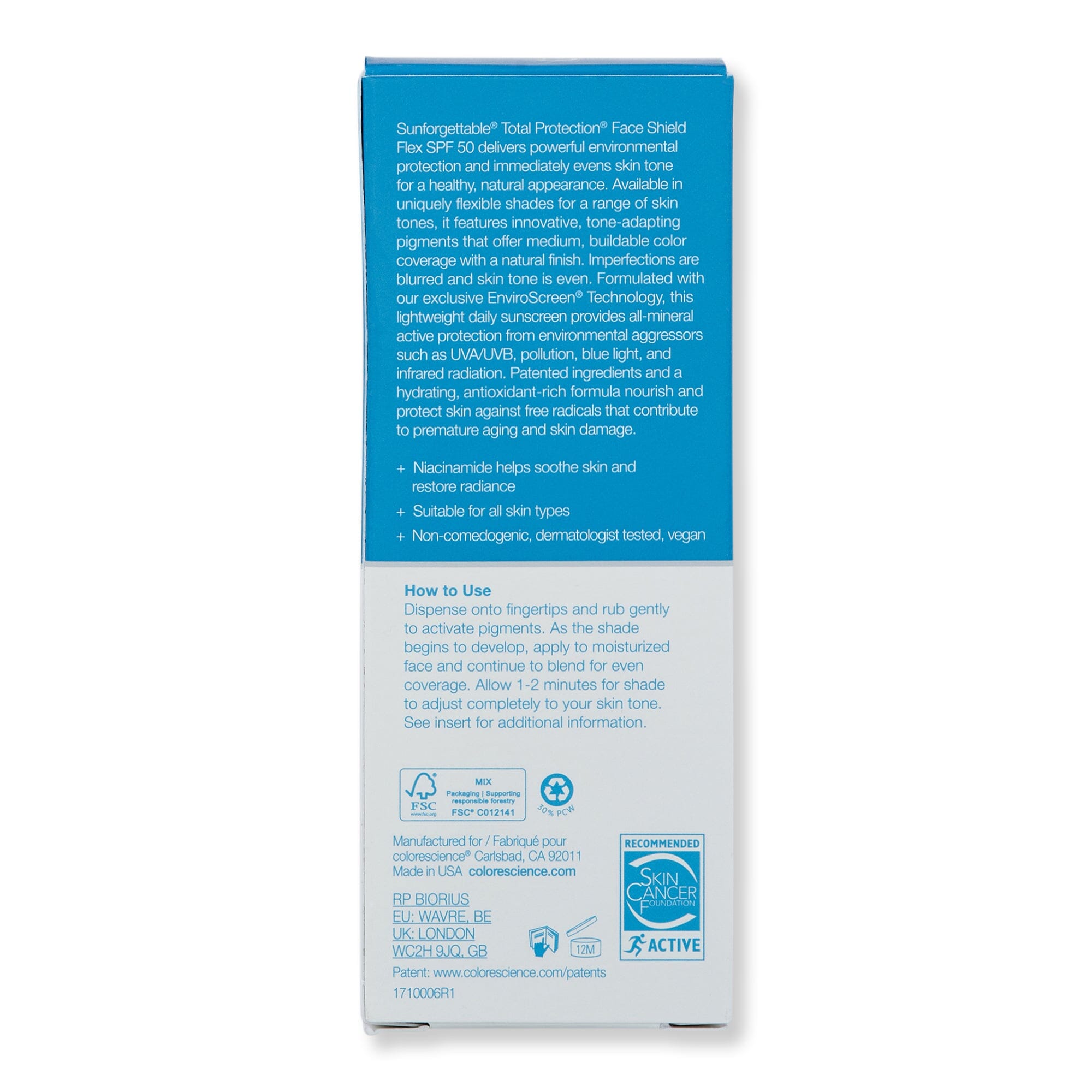 Colorescience Colorescience Sunforgettable Total Protection Face Shield Flex SPF 50 1.8 fl oz Light Face Sunscreens 