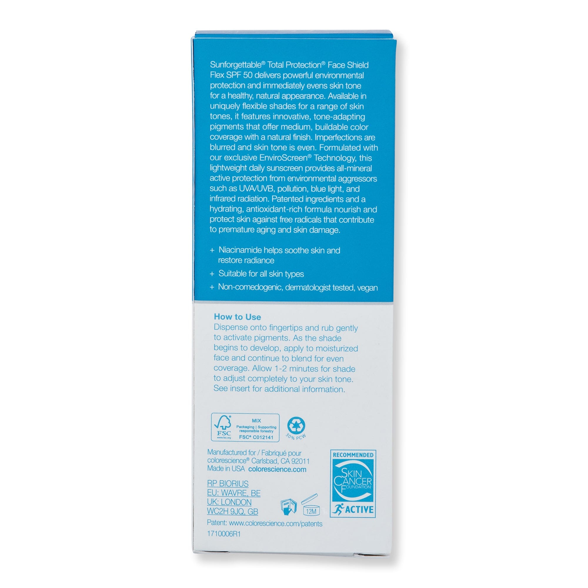 Colorescience Colorescience Sunforgettable Total Protection Face Shield Flex SPF 50 1.8 fl oz Medium Face Sunscreens 