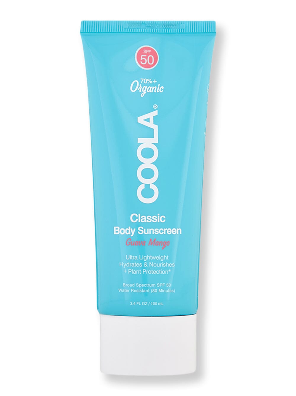 Coola Coola Classic Body Organic Sunscreen Lotion SPF 50 Guava Mango 3.4 oz Body Sunscreens 