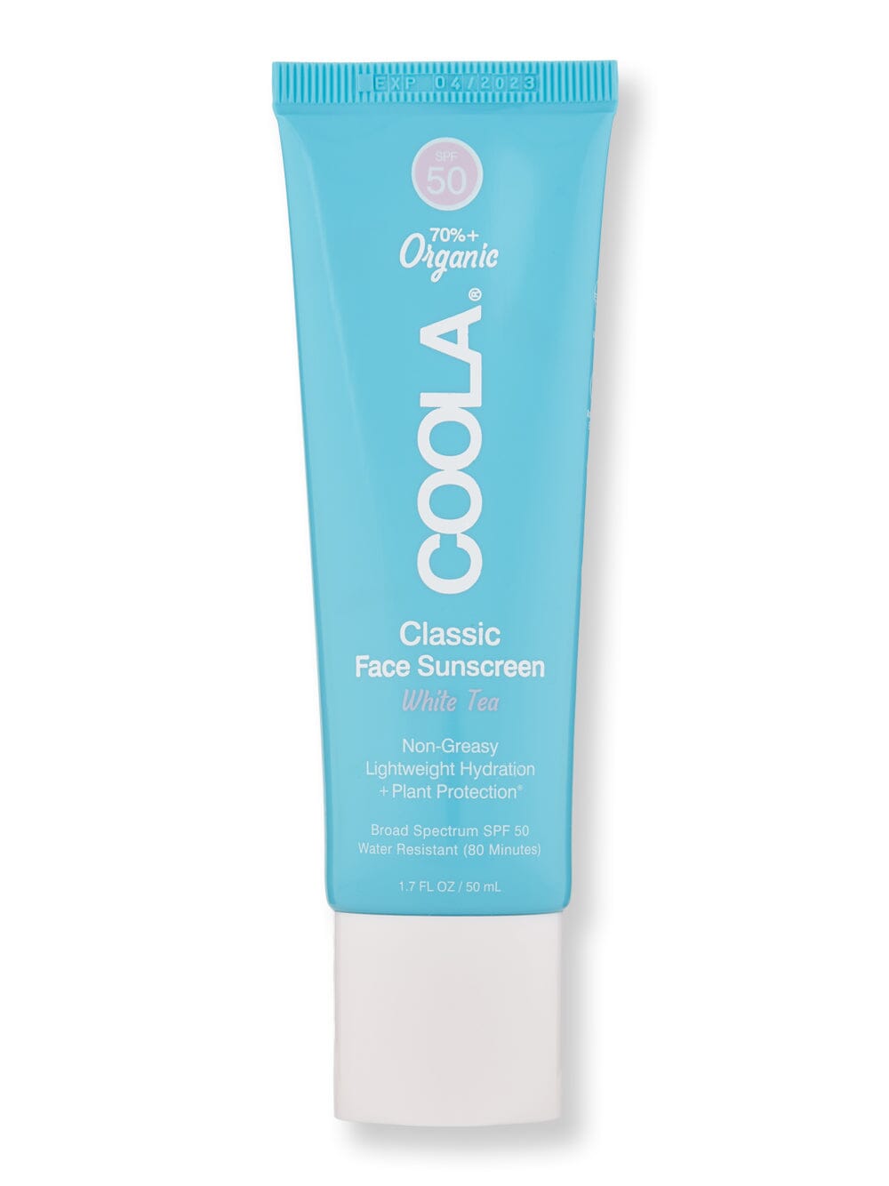 Coola Coola Classic Face Organic Sunscreen SPF 50 White Tea Face Sunscreens 1.7 oz 