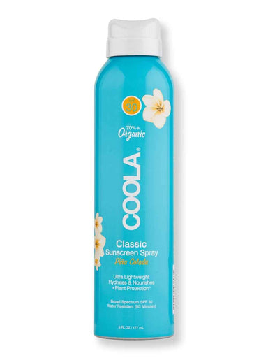 Coola Coola Classic Sunscreen Spray SPF 30 Pina Colada 6 oz Body Sunscreens 