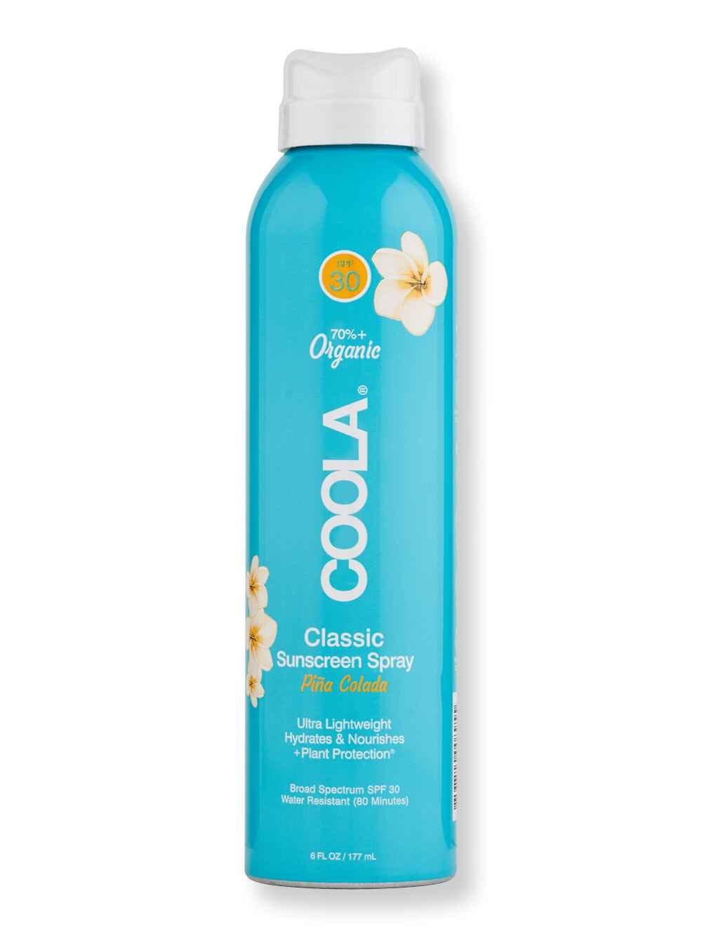 Coola Coola Classic Sunscreen Spray SPF30 Pina Colada 6 oz Body Sunscreens 