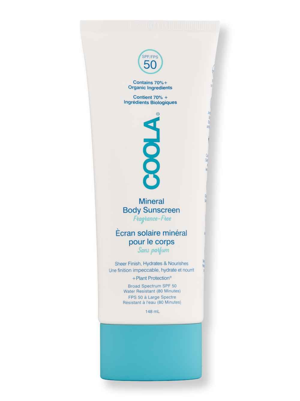 Coola Coola Mineral Body Organic Sunscreen Lotion SPF 50 Fragrance-Free 5 oz Body Sunscreens 