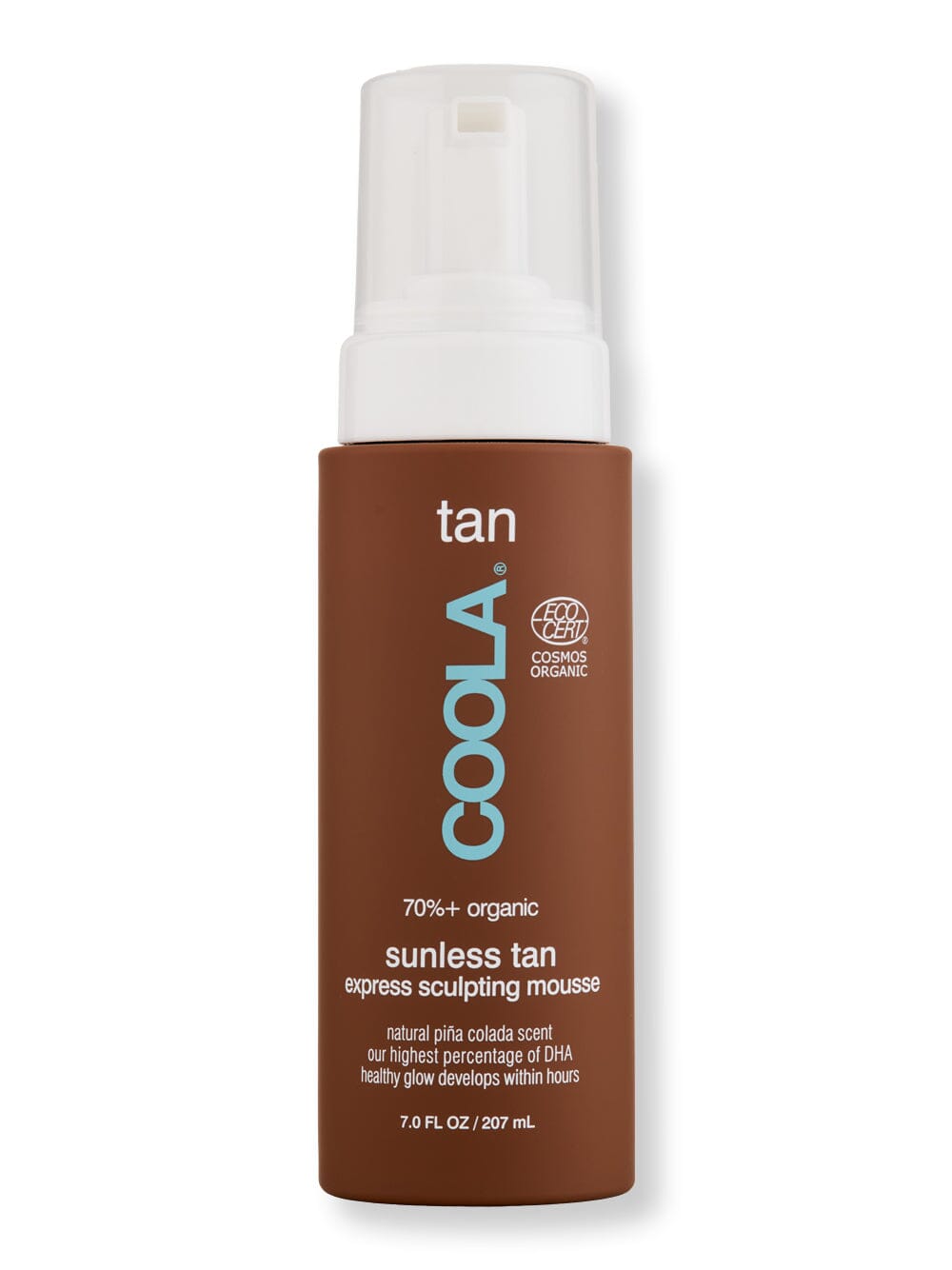 Coola Coola Organic Sunless Tan Express Sculpting Mousse Self-Tanning & Bronzing 7 oz 