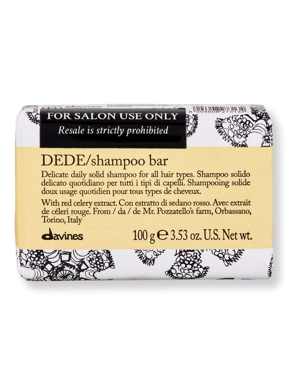 Davines Davines Dede Shampoo Bar Shampoos 100 gr 