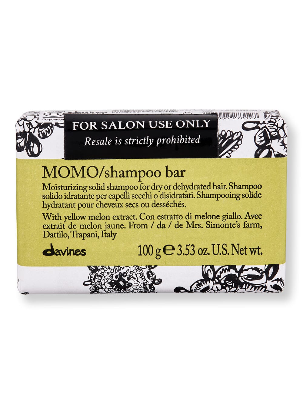 Davines Davines Momo Shampoo Bar Shampoos 100 gr 