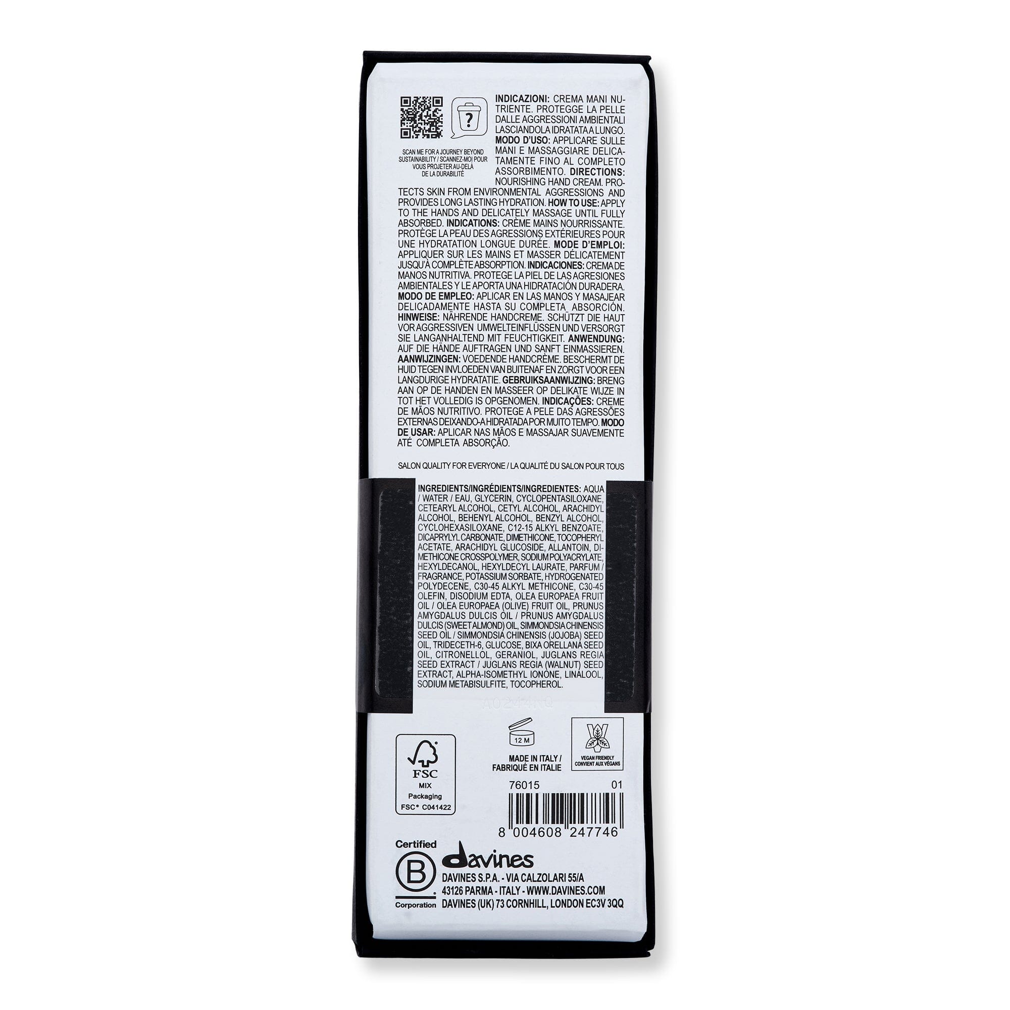 Davines Davines OI Hand Balm 75 ml Hand Creams & Lotions 