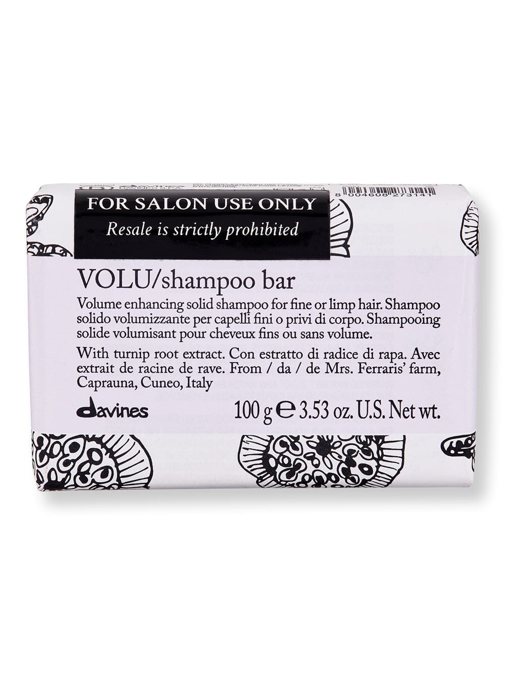 Davines Davines Volu Shampoo Bar Shampoos 100 gr 