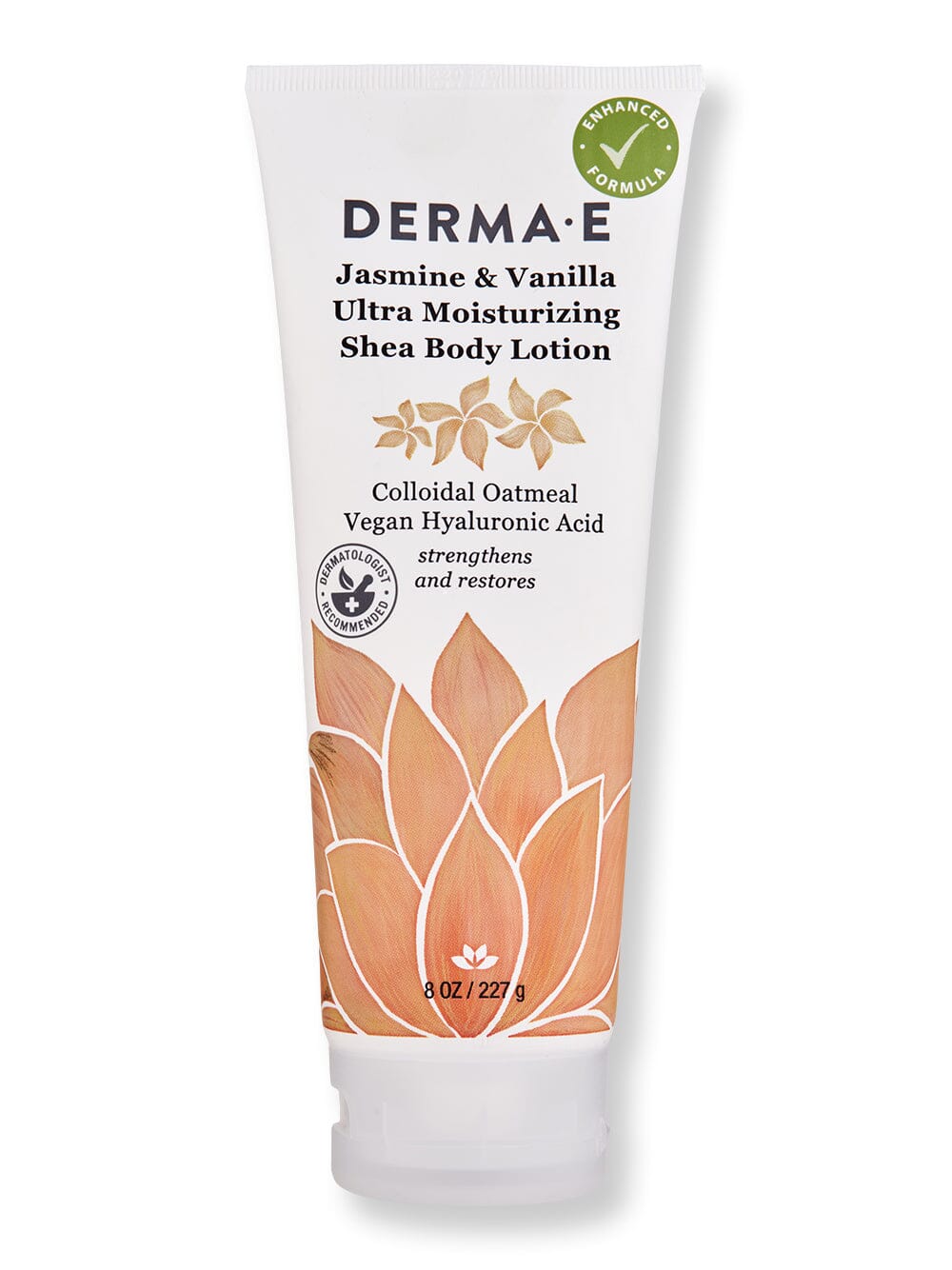 Derma E Derma E Jasmine & Vanilla Hydrating Shea Body Lotion 8 oz Body Lotions & Oils 