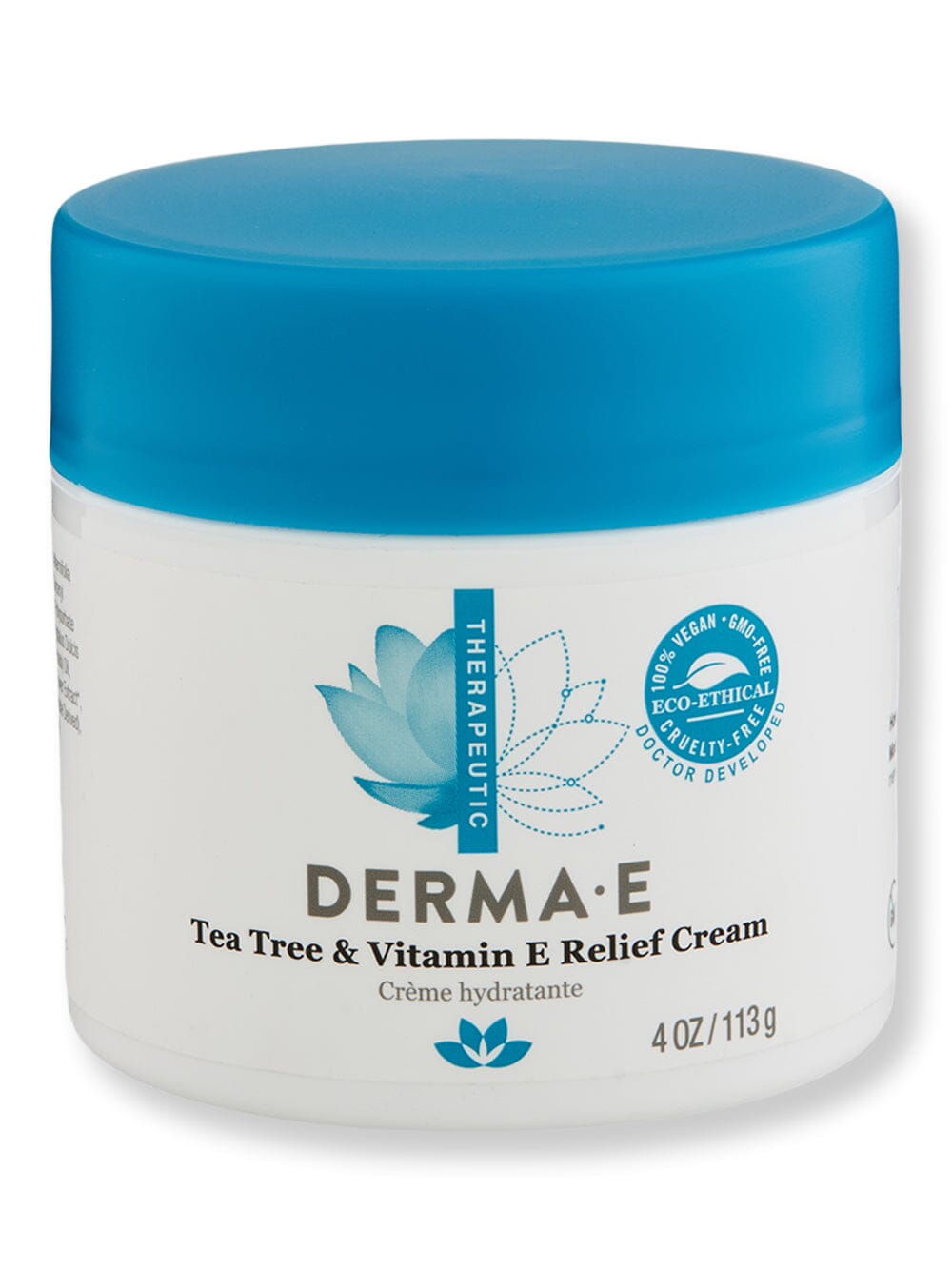Derma E Derma E Tea Tree & Vitamin E Relief Cream Body Treatments 4 oz / 113 g 