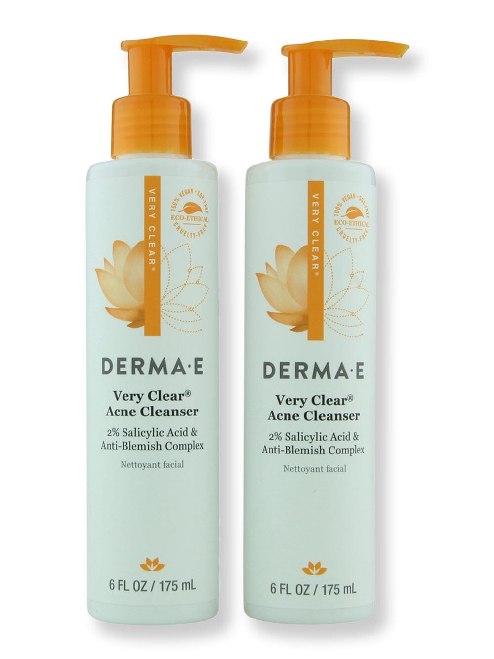 Derma E Derma E Very Clear Acne Cleanser 2 Ct 6 fl oz 175 ml Face Cleansers 