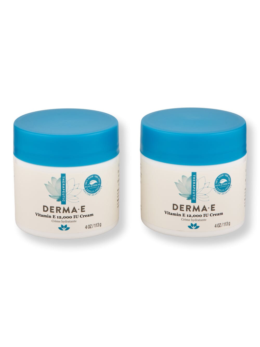 Derma E Derma E Vitamin E 12000 IU Cream 2 Ct 4 oz 113 g Skin Care Treatments 