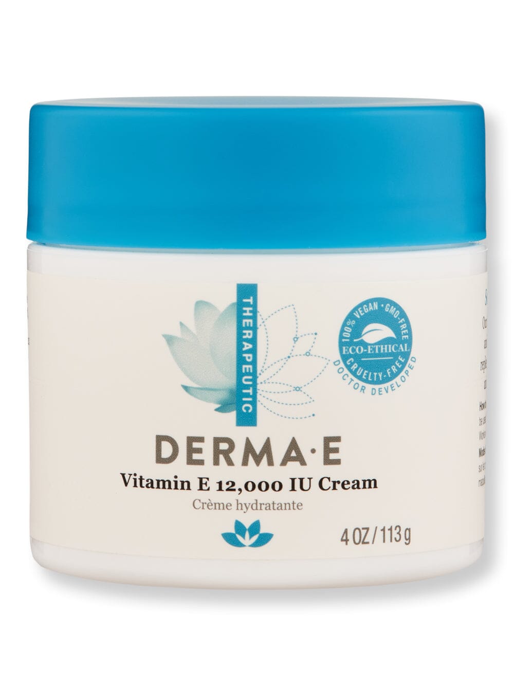 Derma E Derma E Vitamin E 12000 IU Cream Skin Care Treatments 4 oz / 113 g 
