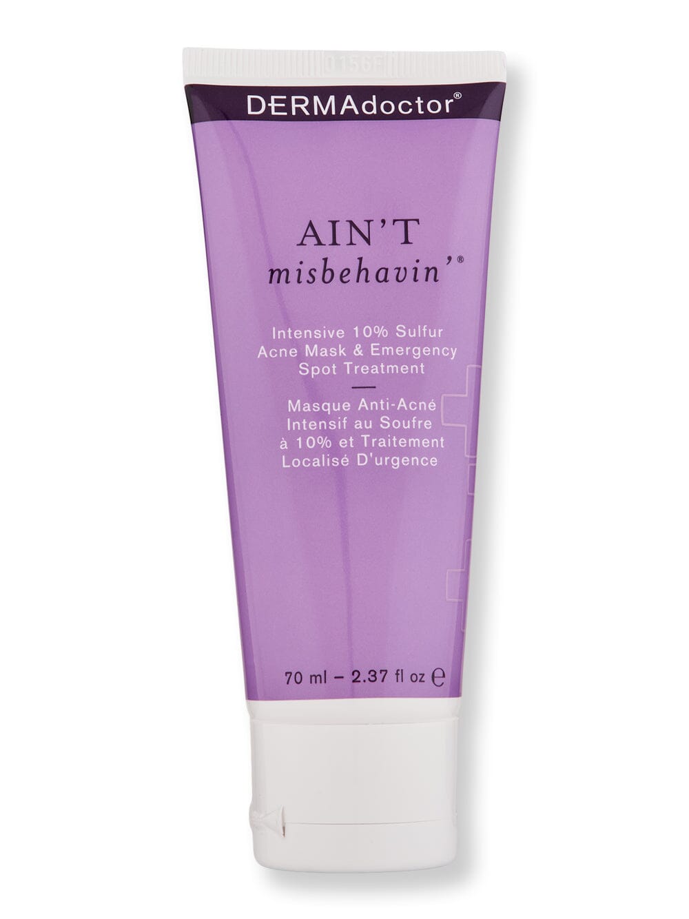 DermaDoctor DermaDoctor Ain't Misbehavin Intensive 10% Sulfur Acne Mask & Emergency Spot Treatment Acne, Blemish, & Blackhead Treatments 2.3 oz / 70 ml 