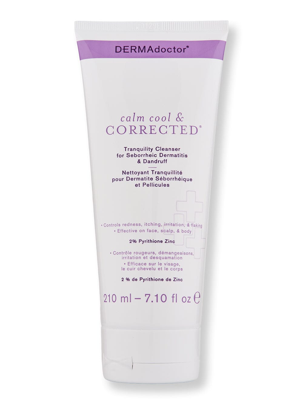 DermaDoctor DermaDoctor Calm Cool & Corrected Tranquility Cleanser with 2% Pyrithione Zinc for Seborrheic Dermatitis Face Cleansers 7.1 oz / 210 ml 