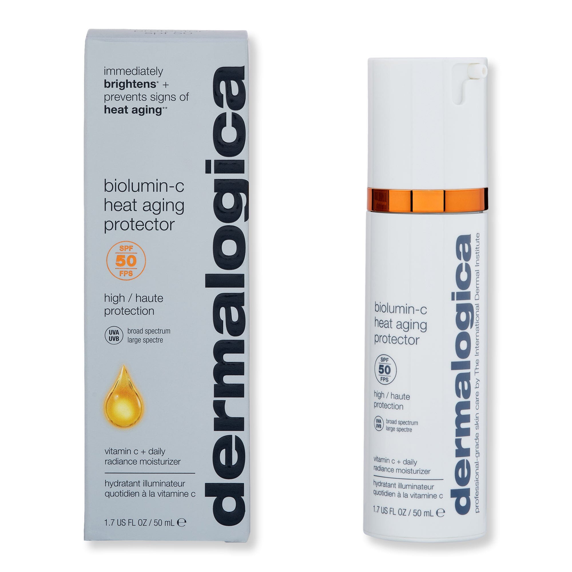 Dermalogica Dermalogica Biolumin-C Heat Aging Protector SPF50 1.7 oz Body Sunscreens 
