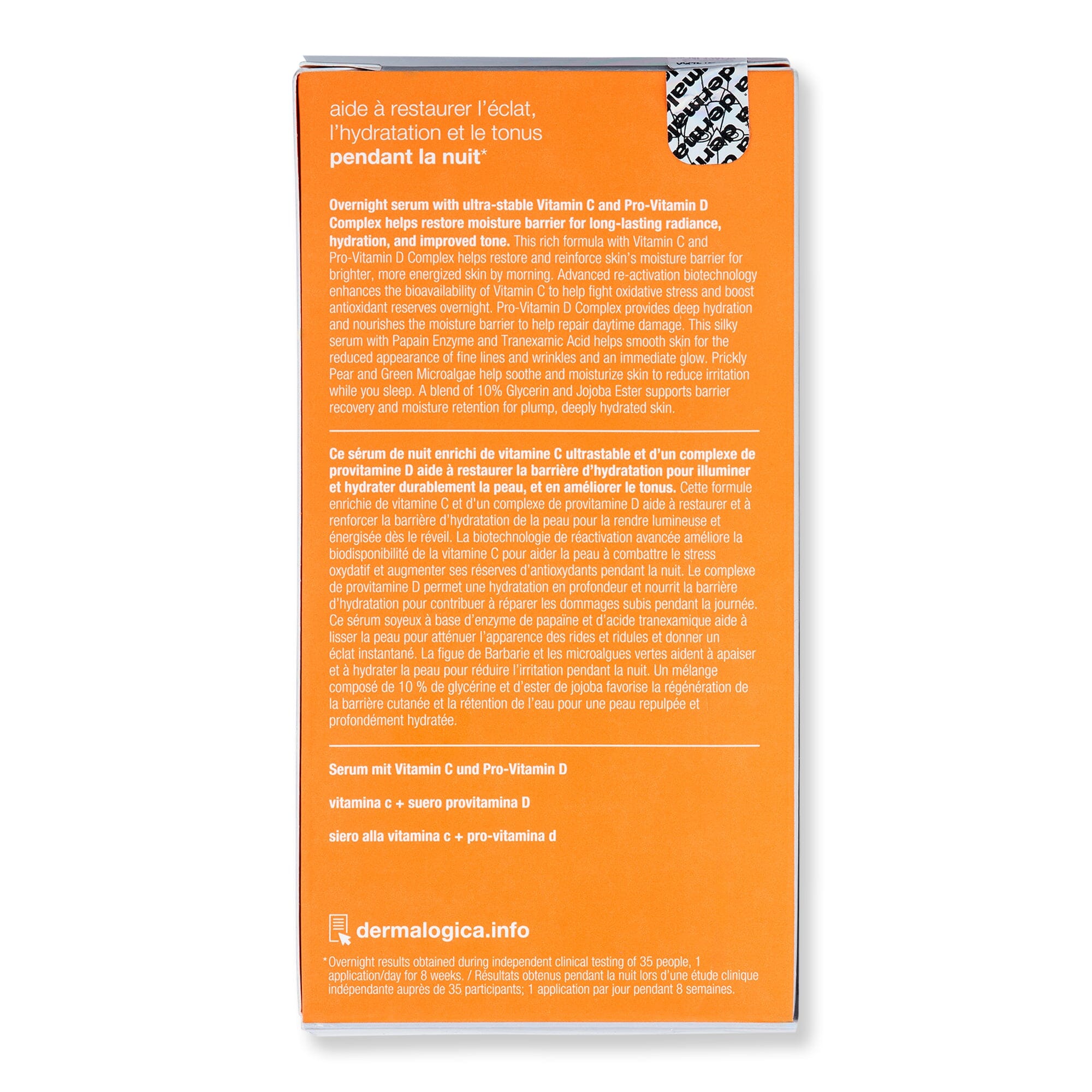 Dermalogica Dermalogica Biolumin-C Night Restore Serum 0.85 oz Night Creams 