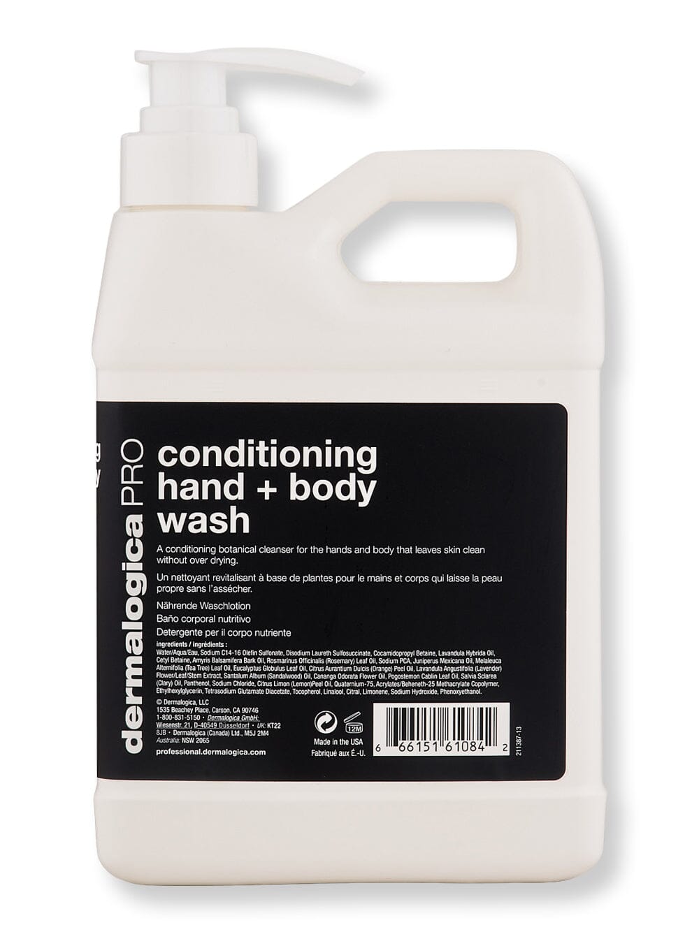 Dermalogica Dermalogica Conditioning Hand + Body Wash Shower Gels & Body Washes 32 oz 