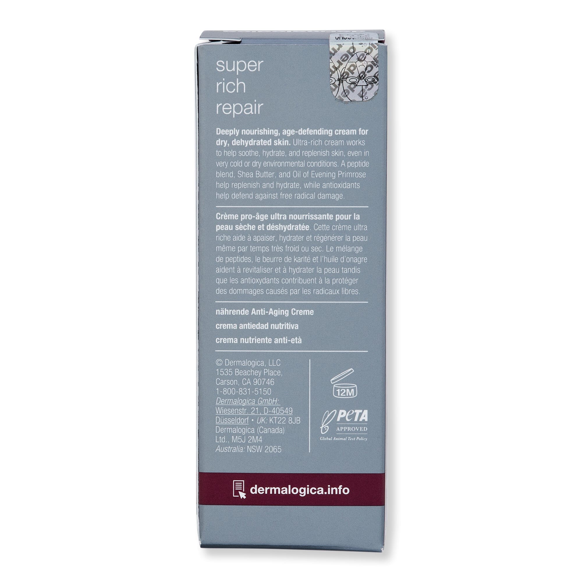 Dermalogica Dermalogica Super Rich Repair Face Moisturizers 
