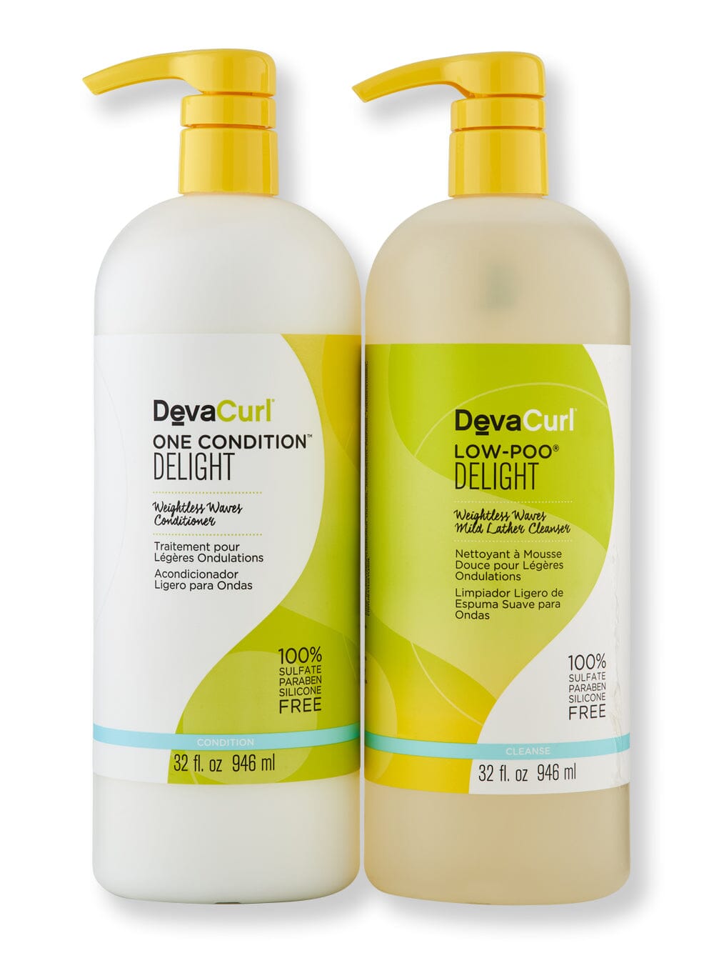 DevaCurl DevaCurl Low-Poo Delight & One Condition Delight 32 oz Hair Care Value Sets 