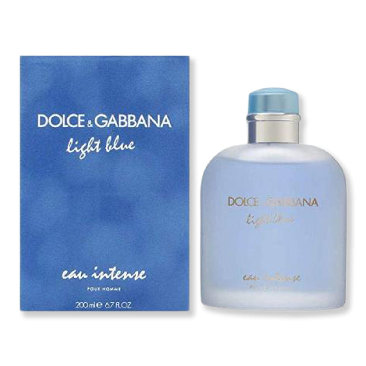 Dolce & Gabbana Dolce & Gabbana Light Blue Eau Intense Eau De Parfum For Men Perfume 6.7 oz 