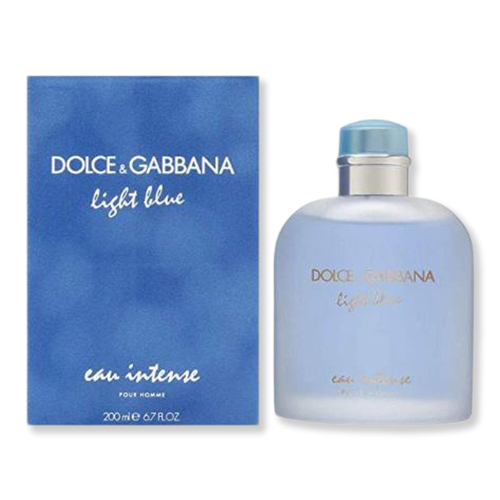Dolce & Gabbana Dolce & Gabbana Light Blue Eau Intense Eau De Parfum For Men Perfume 6.7 oz 