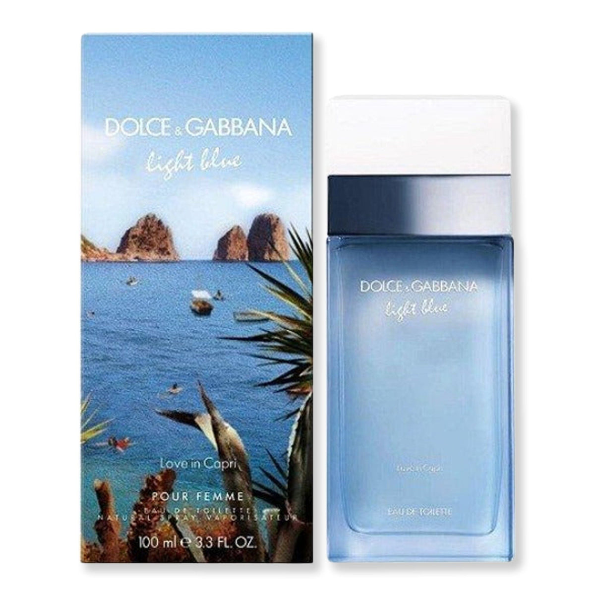 Dolce & Gabbana Dolce & Gabbana Light Blue Love In Capri Eau De Toilette Perfume 3.3 oz 