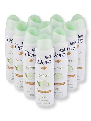 Dove Dove Go Fresh Cucumber & Green Tea Deodorant 48h 10 Ct 5 oz150 ml Antiperspirants & Deodorants 