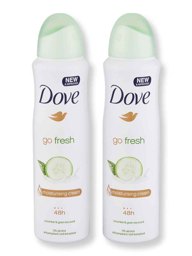 Dove Dove Go Fresh Cucumber & Green Tea Deodorant 48h 2 Ct 5 oz150 ml Antiperspirants & Deodorants 