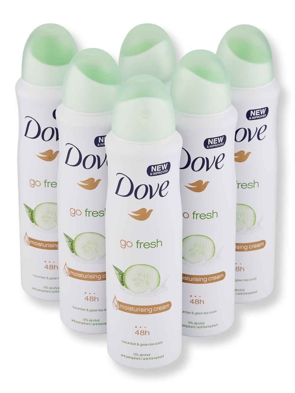 Dove Dove Go Fresh Cucumber & Green Tea Deodorant 48h 6 Ct 5 oz150 ml Antiperspirants & Deodorants 