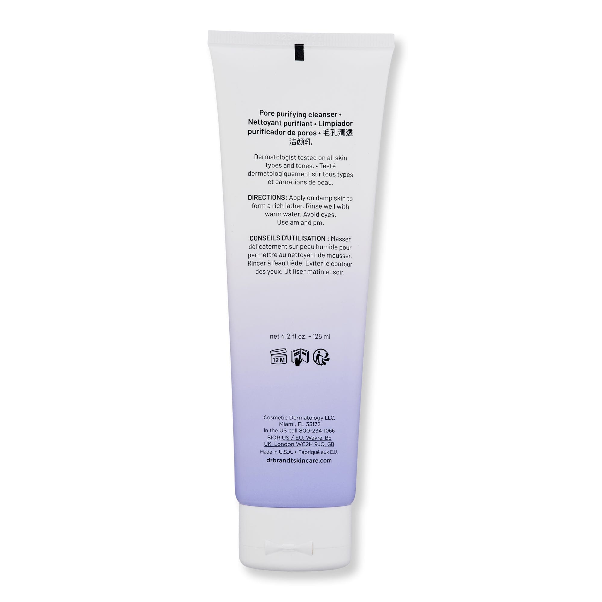Dr. Brandt Dr. Brandt Pores No More Pore Purifying Cleanser 4.2 fl oz 125 ml Face Cleansers 