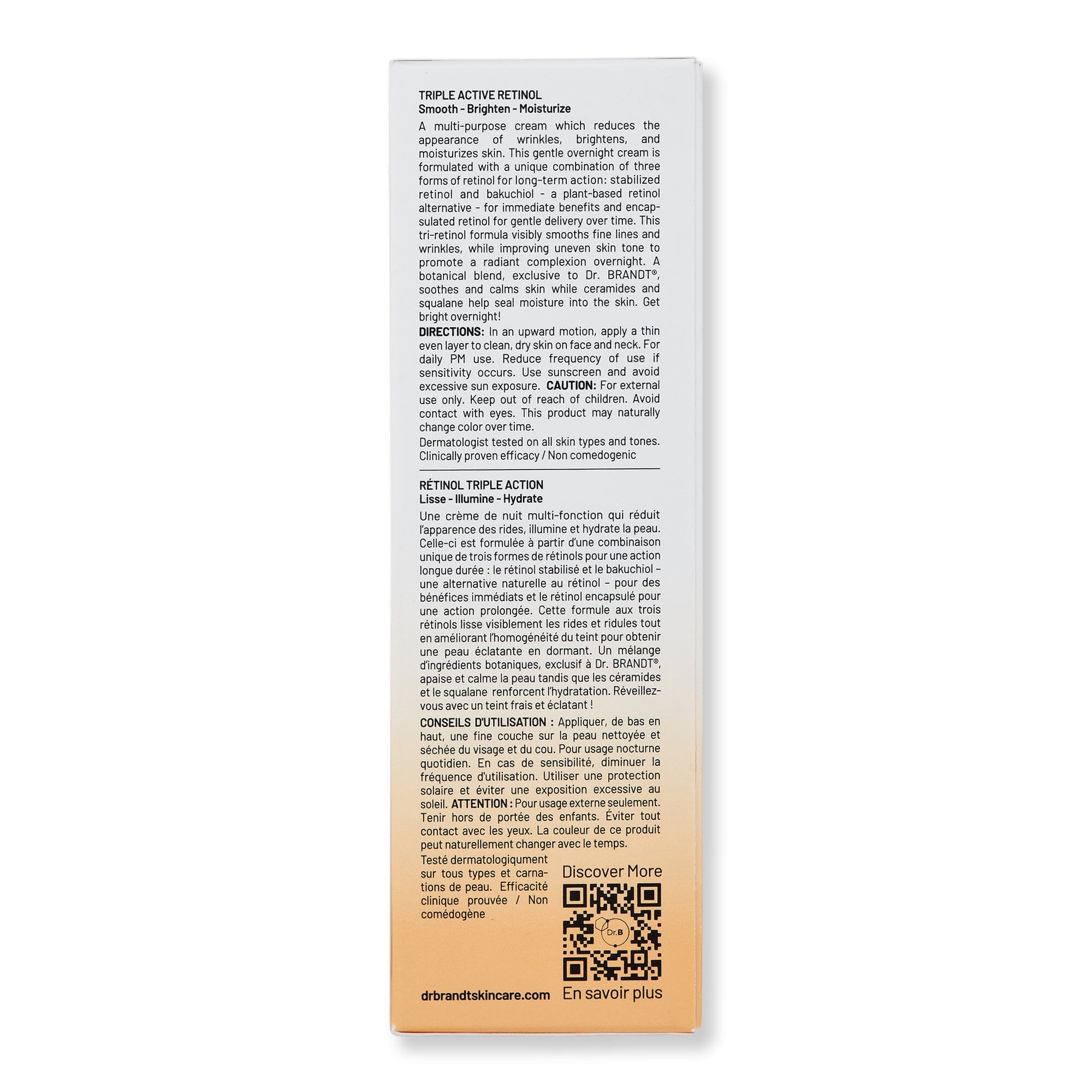 Dr. Brandt Dr. Brandt Triple Active Retinol Gentle Overnight Renewal Cream Night Creams 