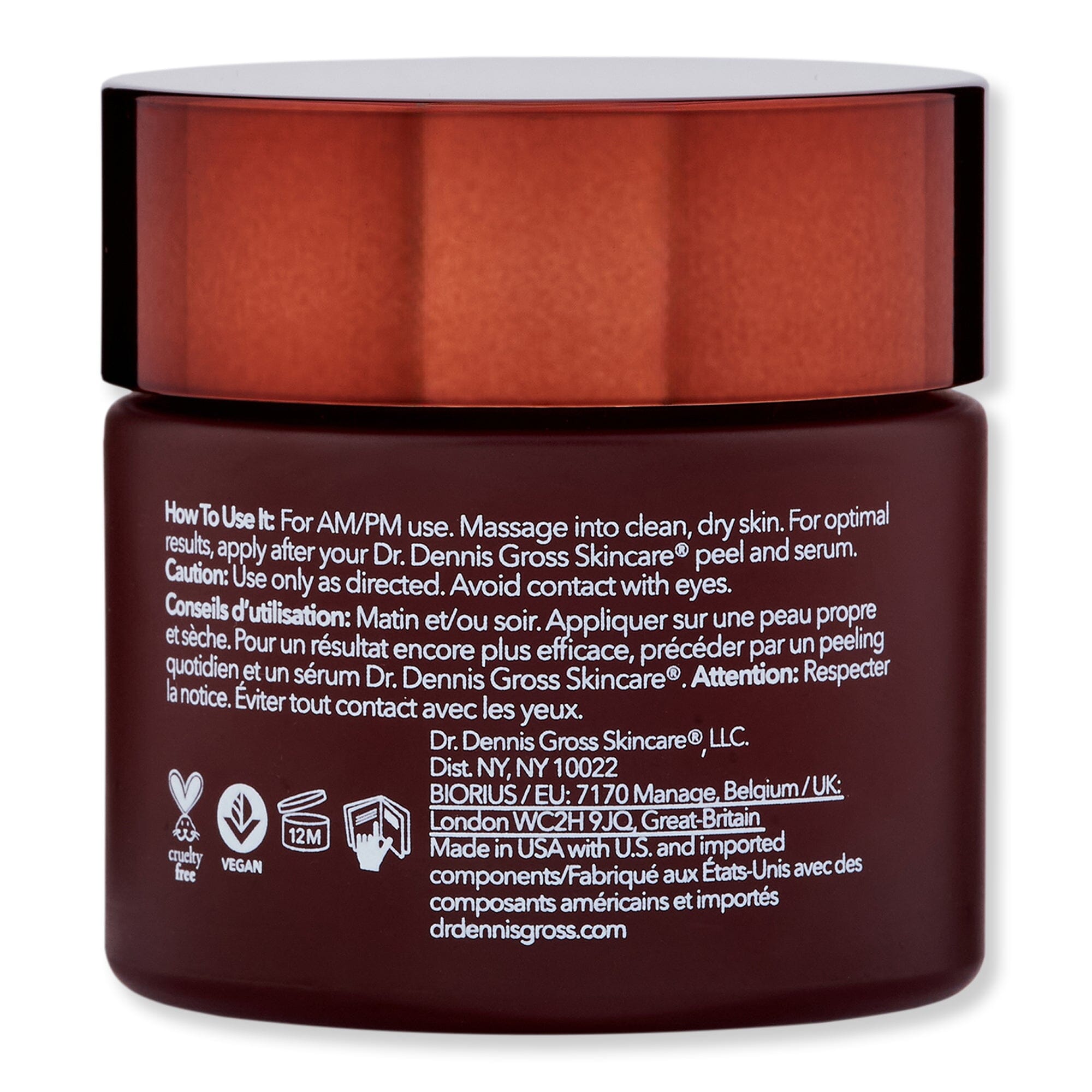 Dr. Dennis Gross Dr. Dennis Gross Advanced Retinol + Ferulic Intense Wrinkle Cream 2 oz 60 ml Skin Care Treatments 