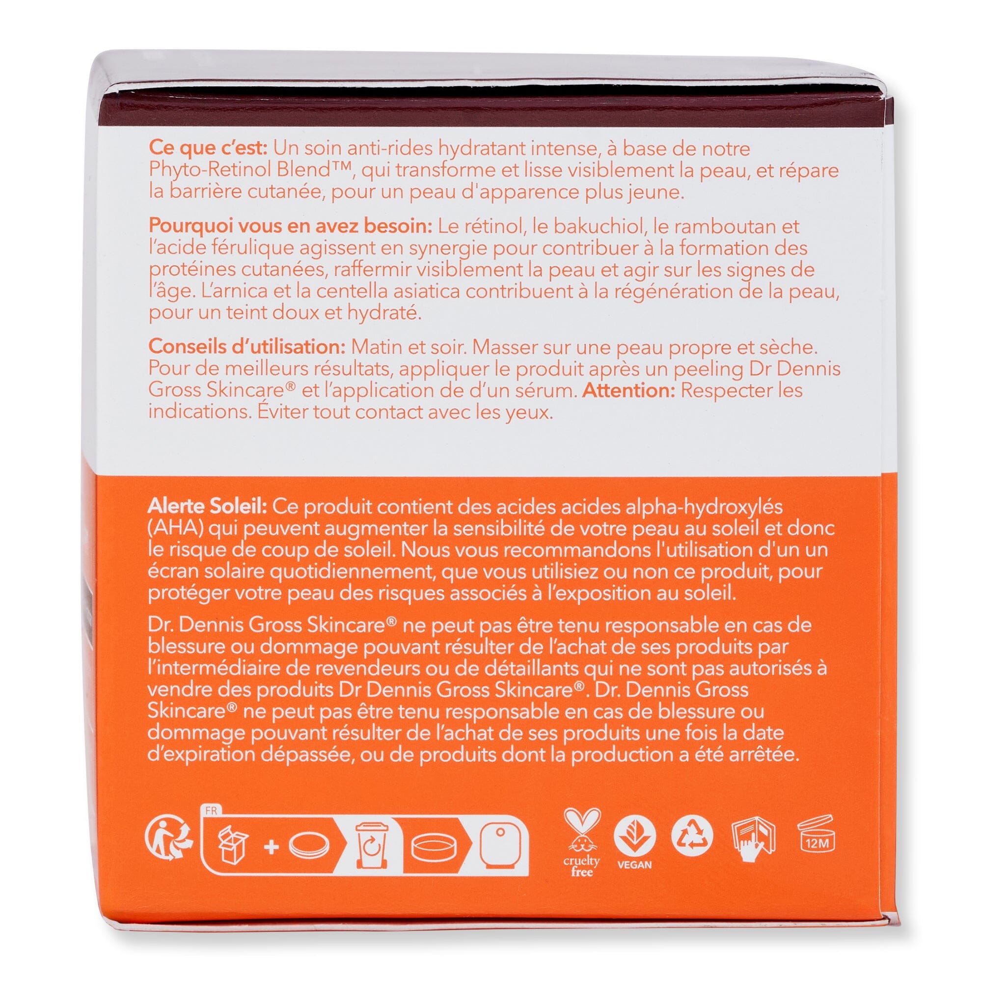 Dr. Dennis Gross Dr. Dennis Gross Advanced Retinol + Ferulic Intense Wrinkle Cream 2 oz 60 ml Skin Care Treatments 