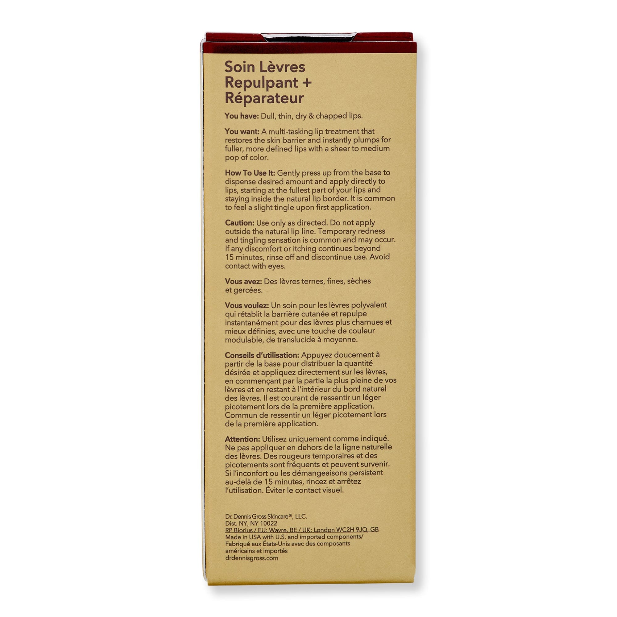 Dr. Dennis Gross Dr. Dennis Gross DermInfusions Plump + Repair Peptide Lip Treatment Tint Lip Treatments & Balms 