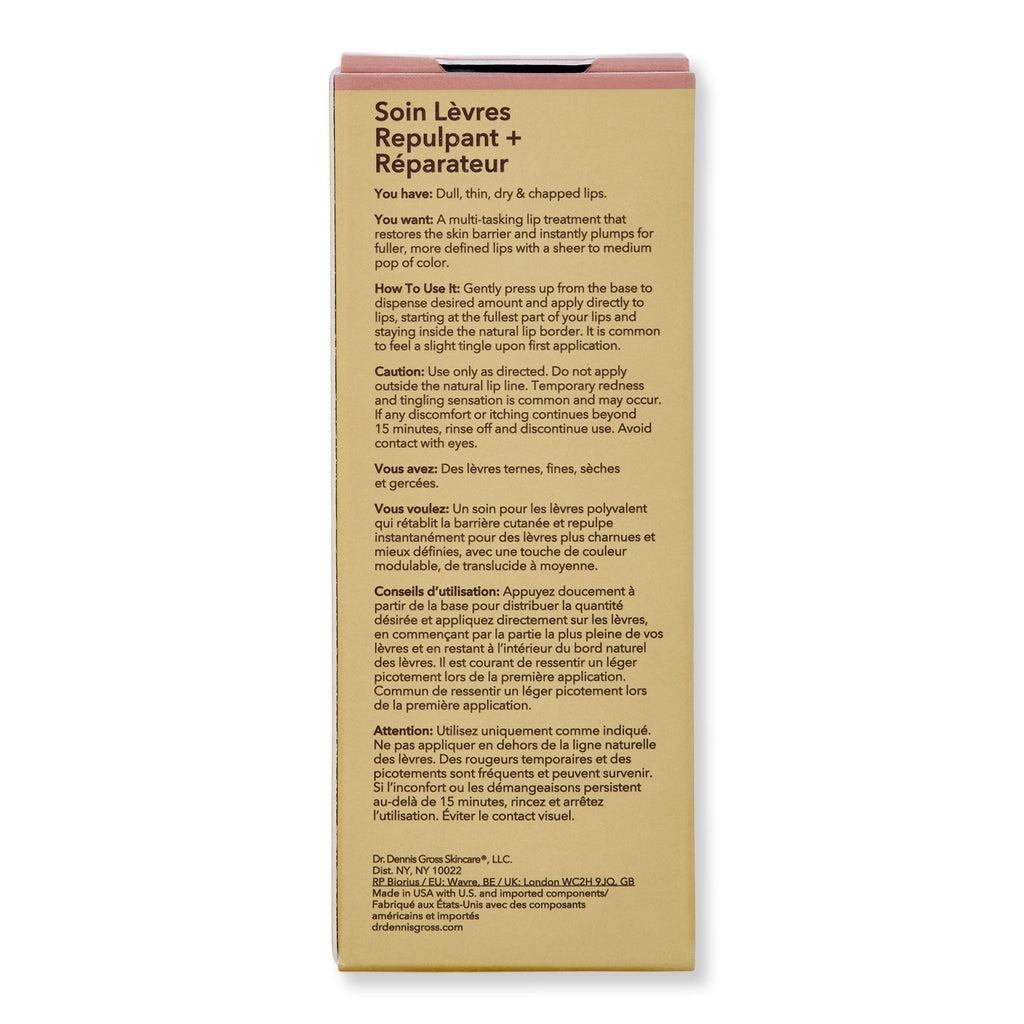 Dr. Dennis Gross Dr. Dennis Gross DermInfusions Plump + Repair Peptide Lip Treatment Tint Lip Treatments & Balms 
