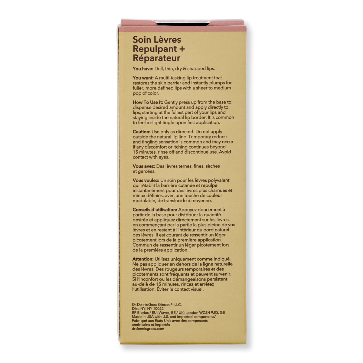Dr. Dennis Gross Dr. Dennis Gross DermInfusions Plump + Repair Peptide Lip Treatment Tint Lip Treatments & Balms 