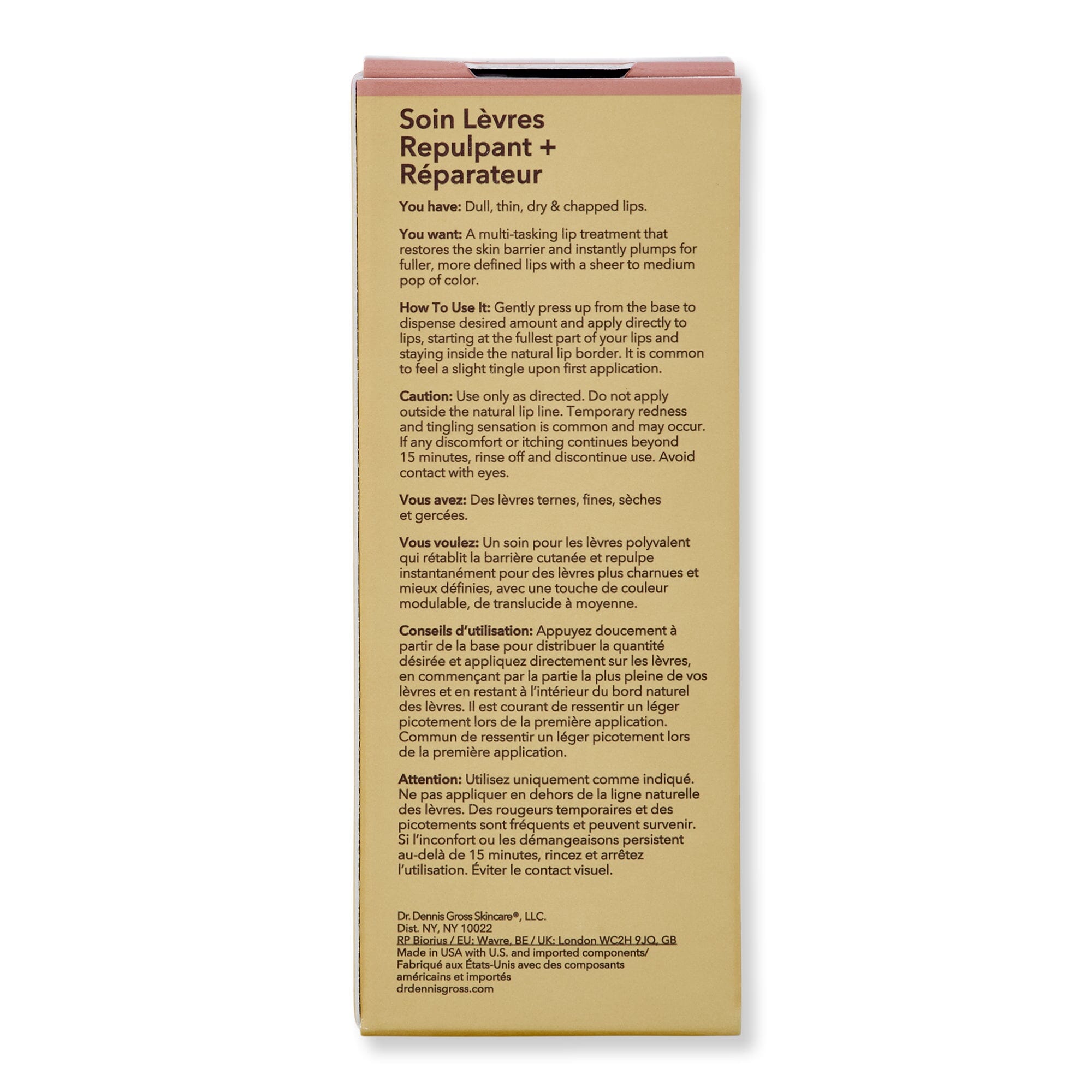 Dr. Dennis Gross Dr. Dennis Gross DermInfusions Plump + Repair Peptide Lip Treatment Tint Lip Treatments & Balms 