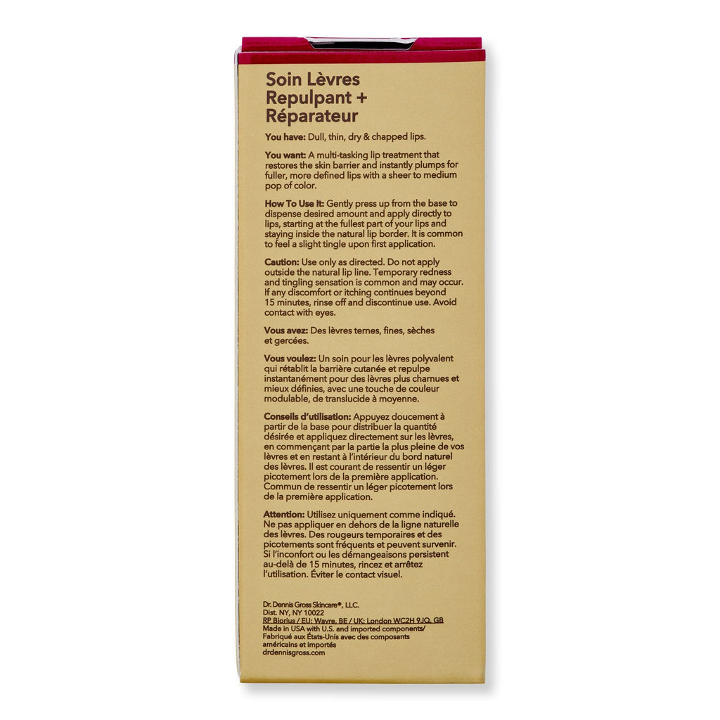 Dr. Dennis Gross Dr. Dennis Gross DermInfusions Plump + Repair Peptide Lip Treatment Tint Lip Treatments & Balms 