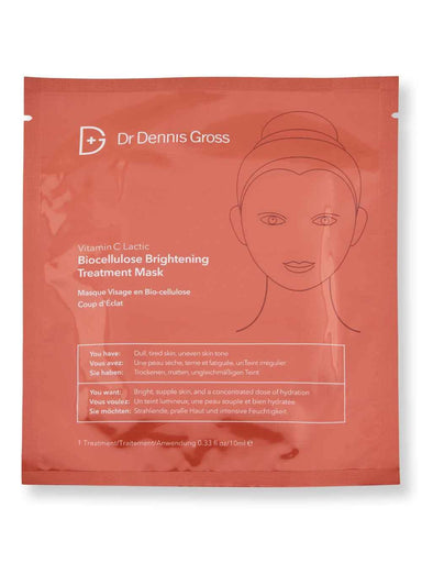 Dr. Dennis Gross Dr. Dennis Gross Vitamin C Lactic Biocellulose Brightening Treatment Mask Face Masks 