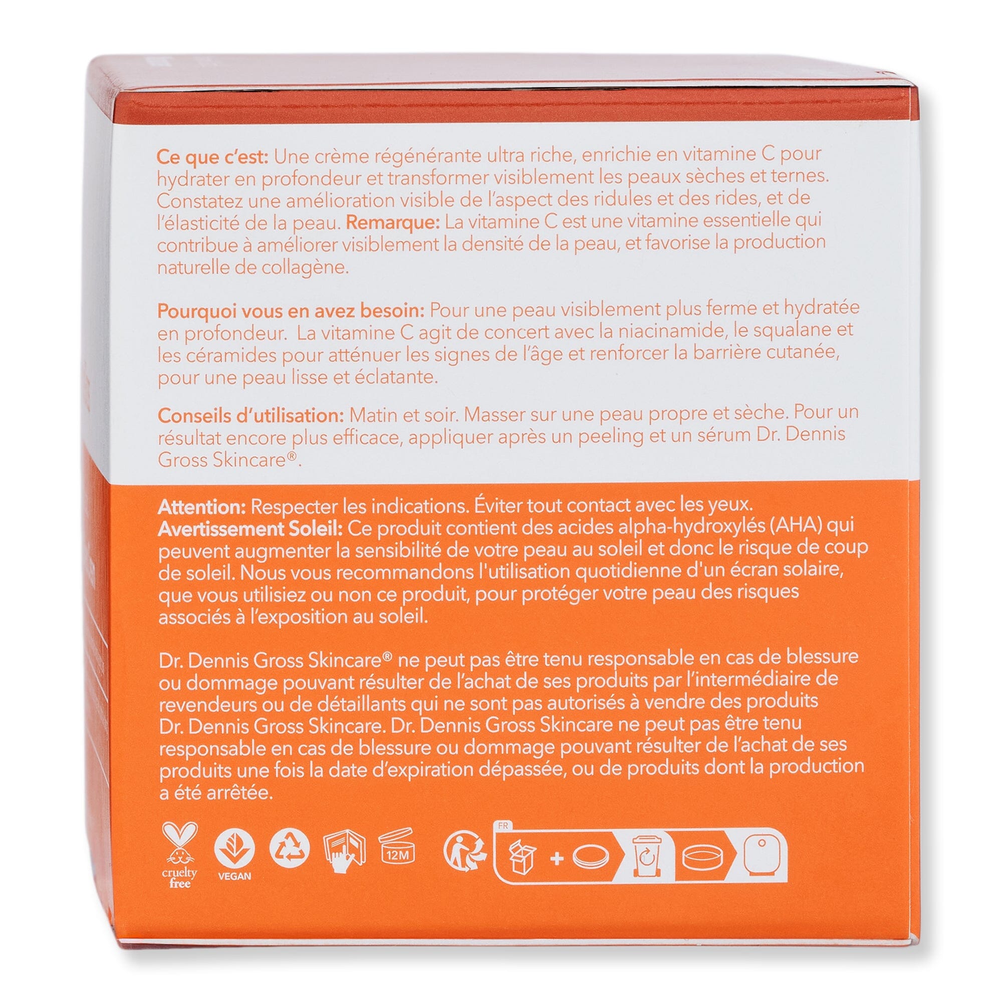 Dr. Dennis Gross Dr. Dennis Gross Vitamin C Lactic Dewy Deep Cream 2 fl oz 60 ml Skin Care Treatments 