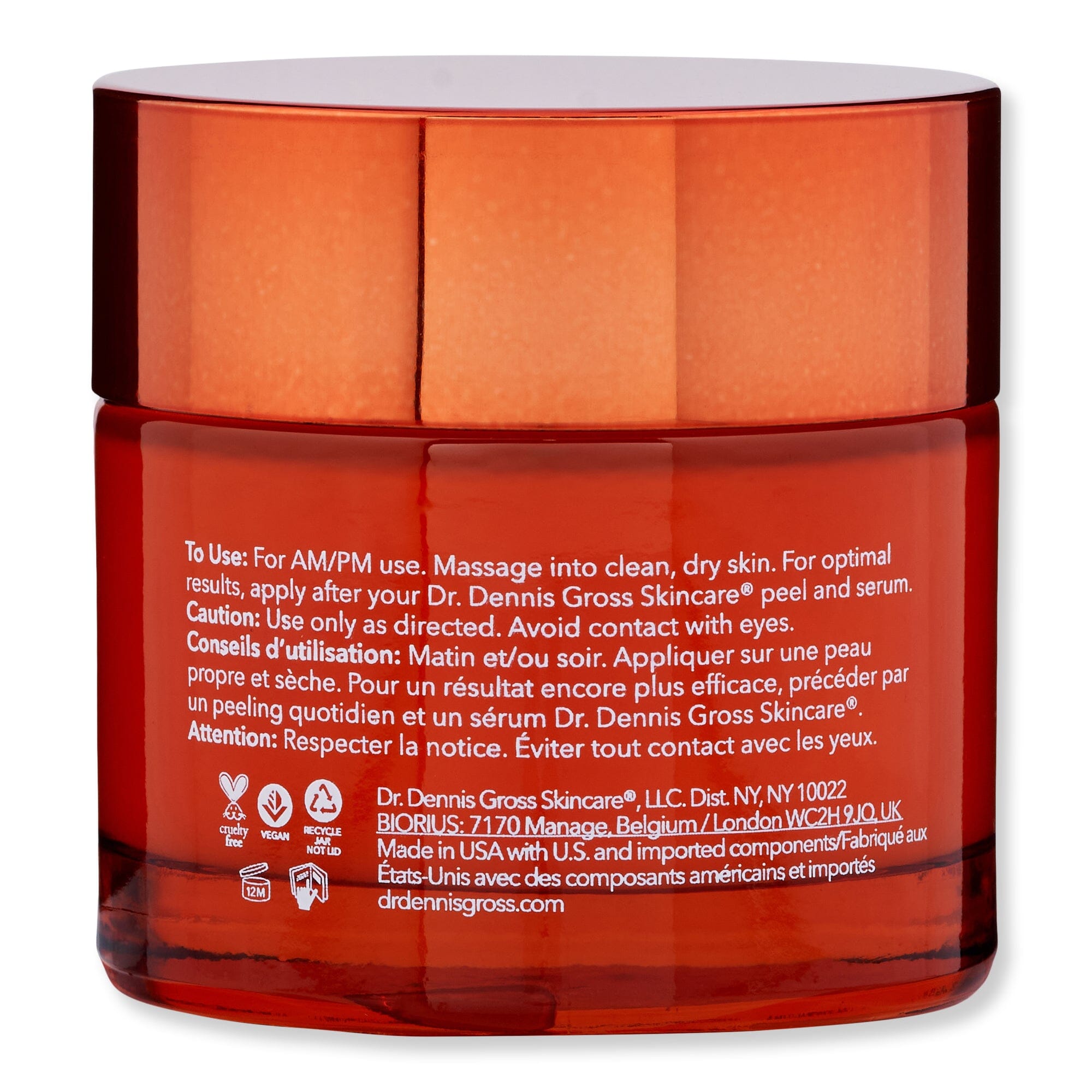 Dr. Dennis Gross Dr. Dennis Gross Vitamin C Lactic Dewy Deep Cream 2 fl oz 60 ml Skin Care Treatments 