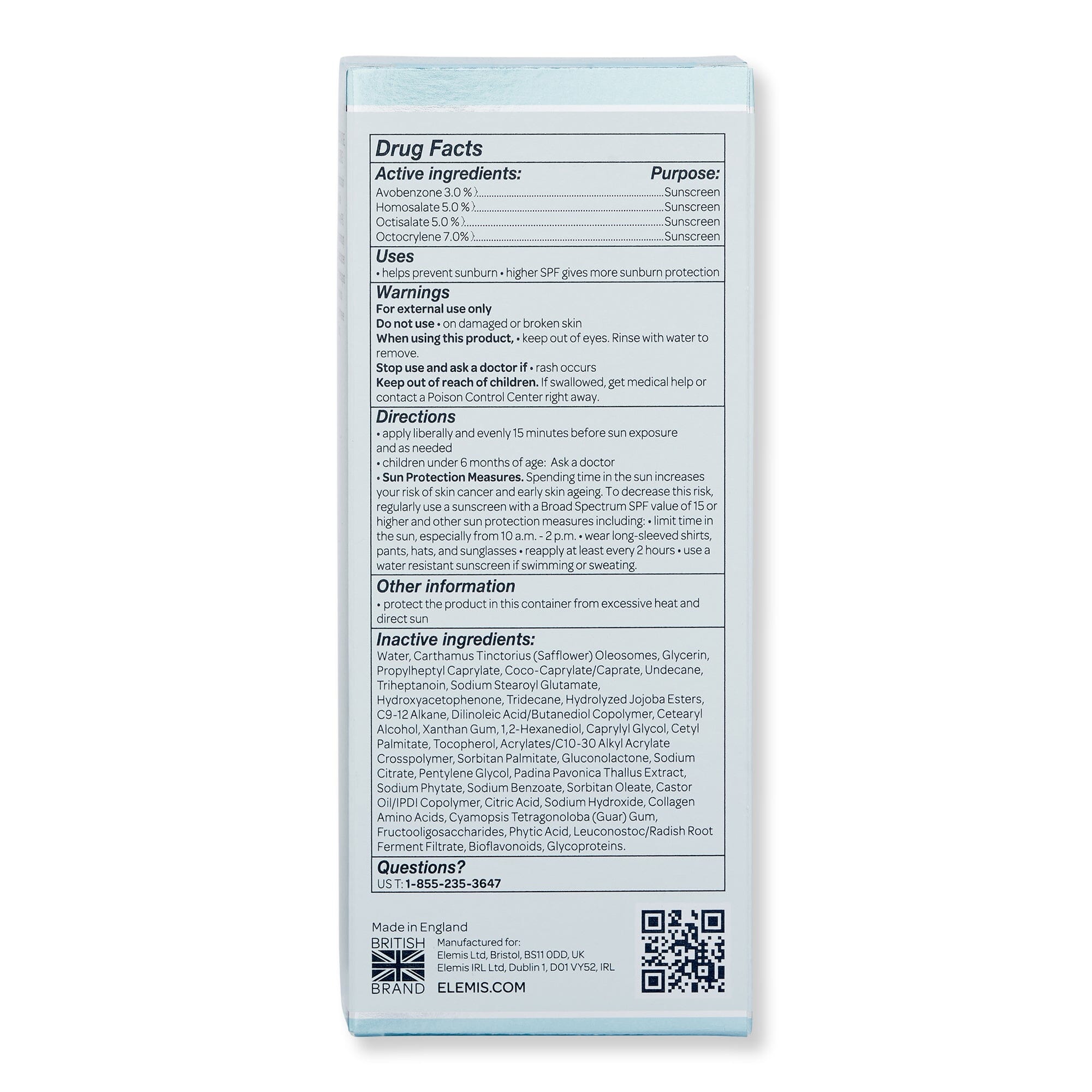 Elemis Elemis Pro-Collagen Skin Protection Fluid SPF50 40 ml Face Sunscreens 