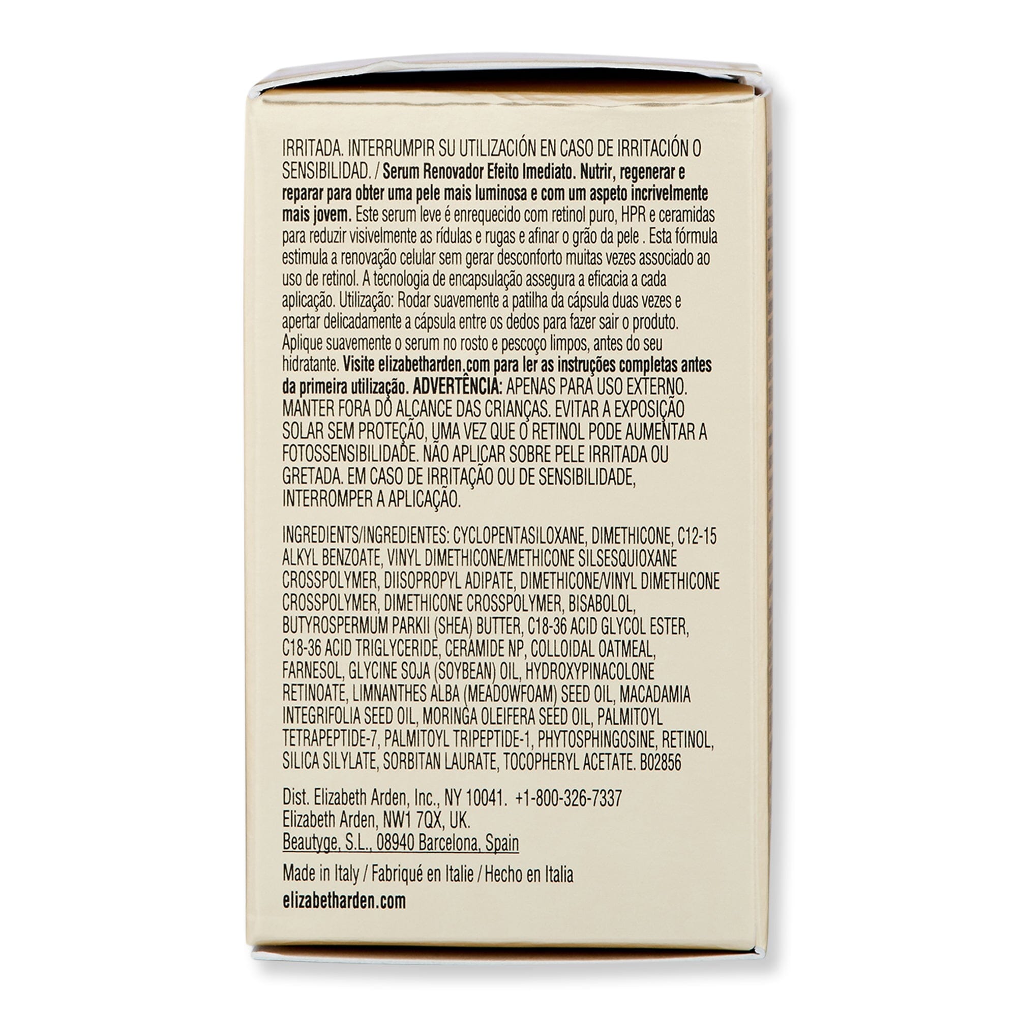 Elizabeth Arden Elizabeth Arden Retinol + HPR Ceramide Capsules Rapid Skin Renewing Serum 30 Ct Serums 