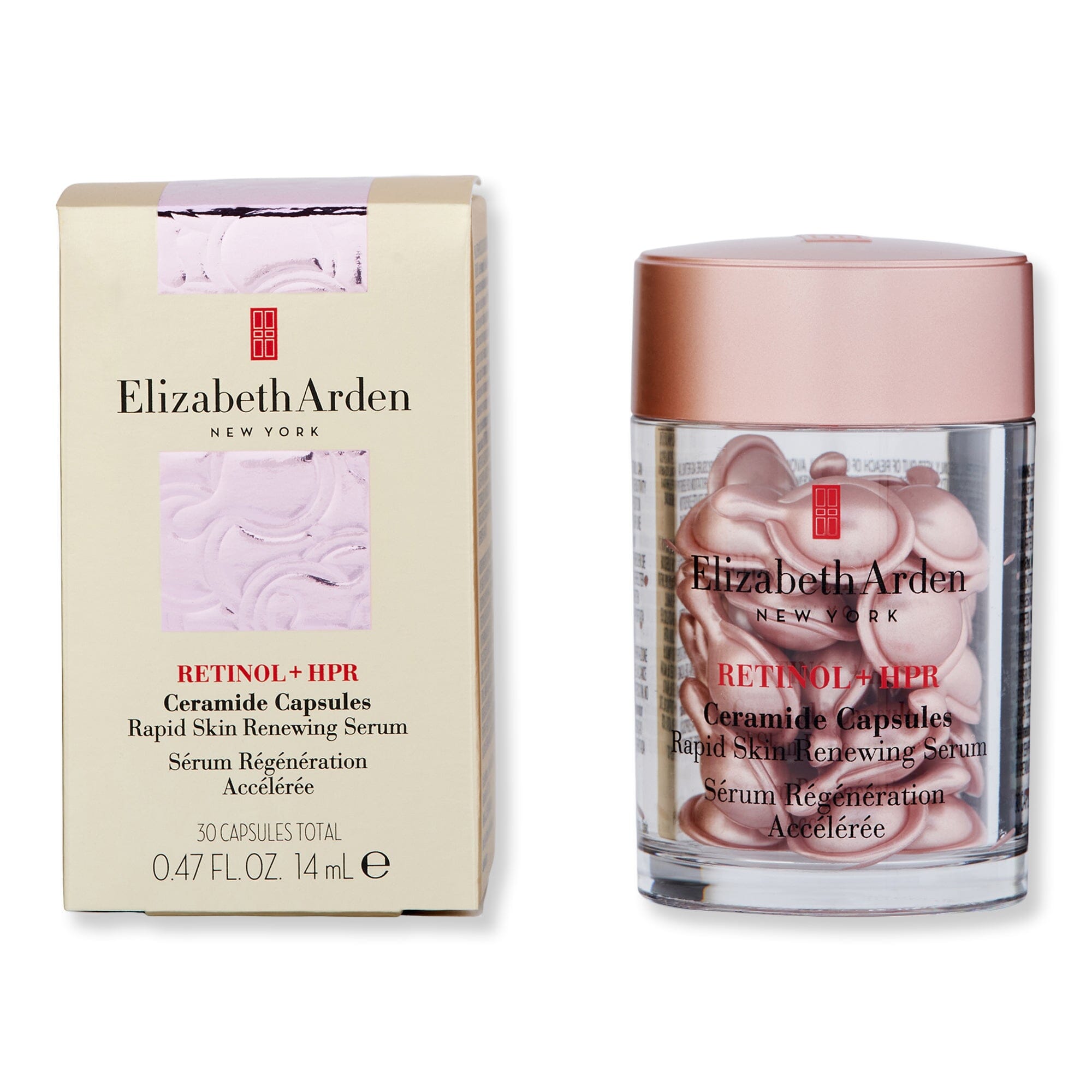 Elizabeth Arden Elizabeth Arden Retinol + HPR Ceramide Capsules Rapid Skin Renewing Serum 30 Ct Serums 