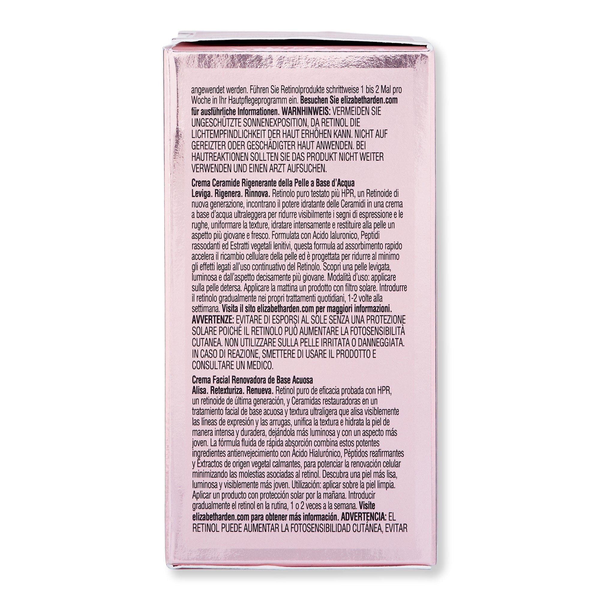 Elizabeth Arden Elizabeth Arden Retinol + HPR Ceramide Rapid Skin-Renewing Water Cream 1.7 oz Skin Care Treatments 