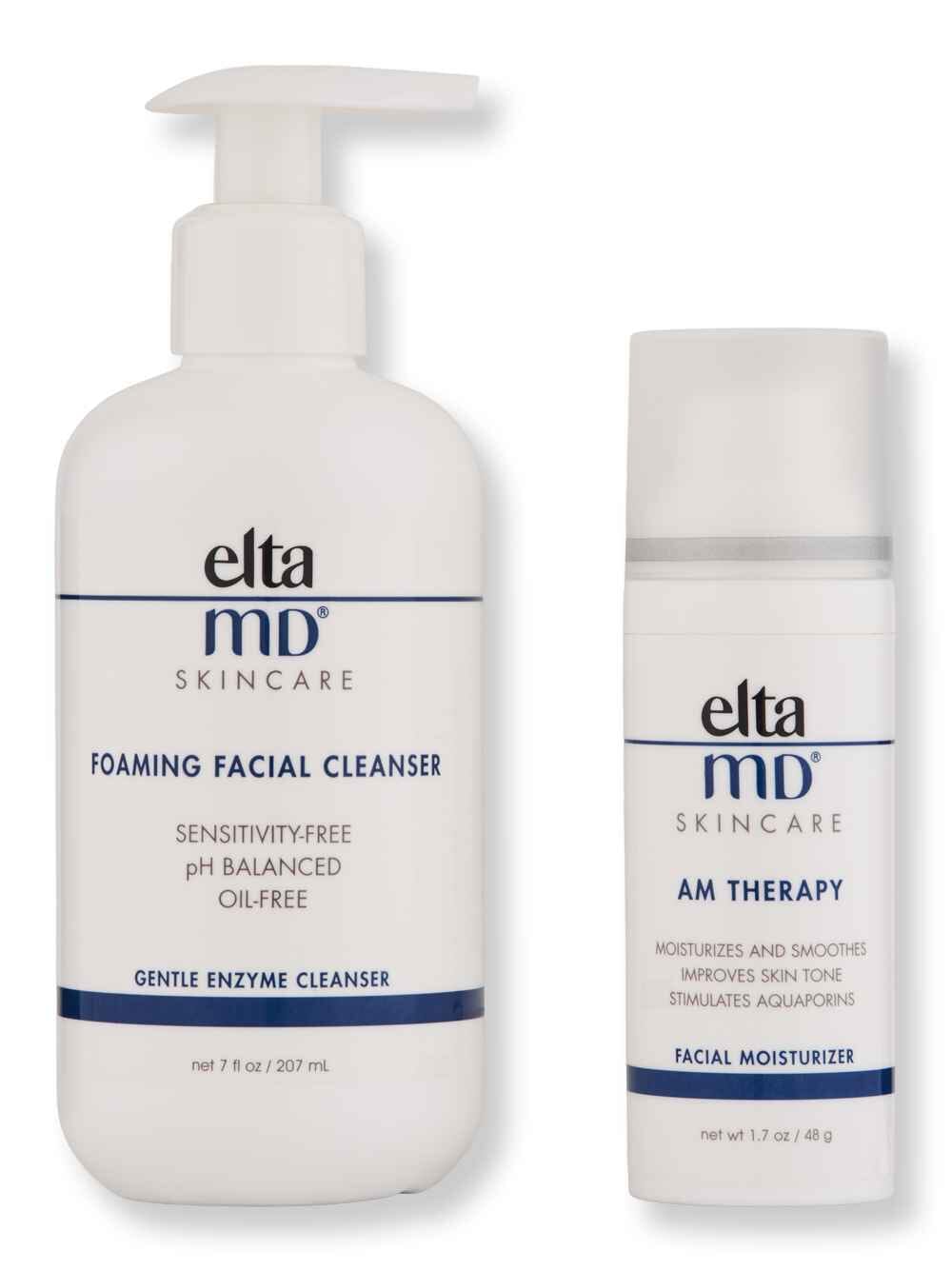 EltaMD EltaMD AM Therapy Facial Moisturizer 1.7 oz & Foaming Facial Cleanser 7 oz Skin Care Kits 
